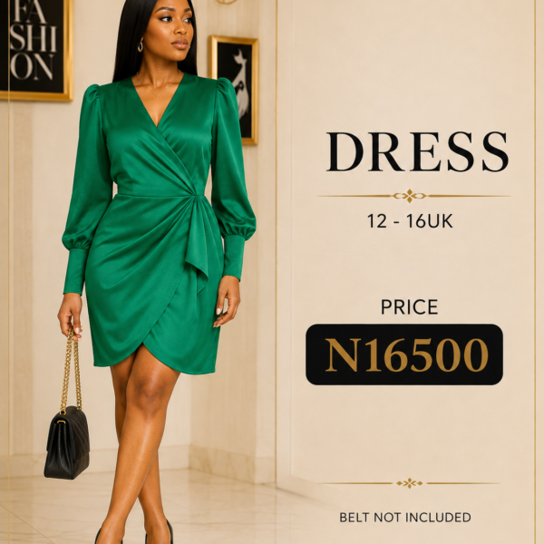 90s retro satin gown, Green