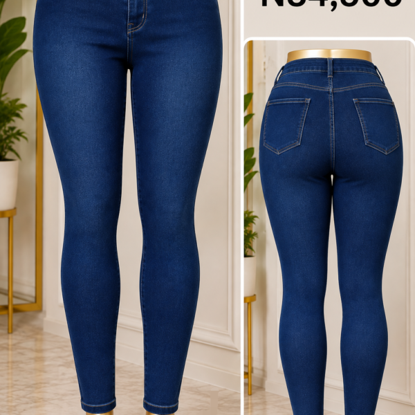Plus Size Blue Skinny Jeans