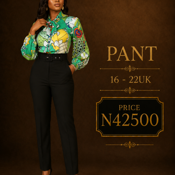 Plus Size Straight Leg Belted Pant