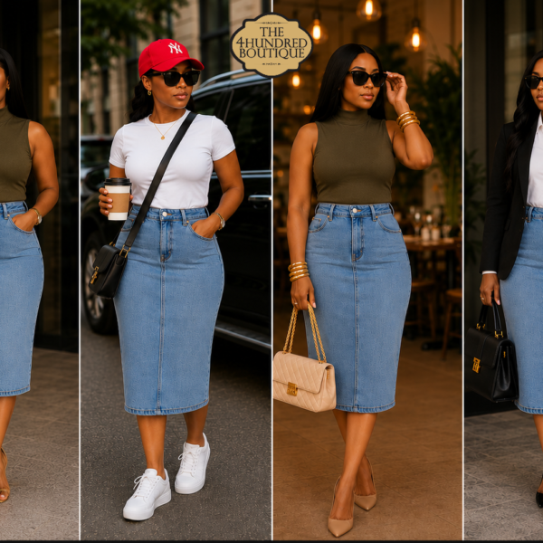 Jeans Skirt, Light Blue