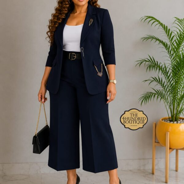 Capri Blazer Set, Navy