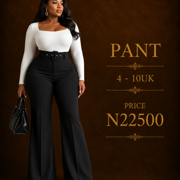 Basic Flare Pants, Black
