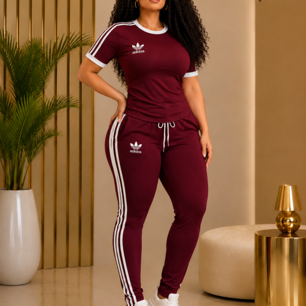 Adidas Set, Burgundy