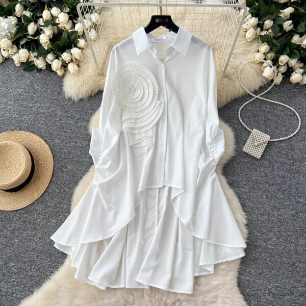 High Low Tunic, White