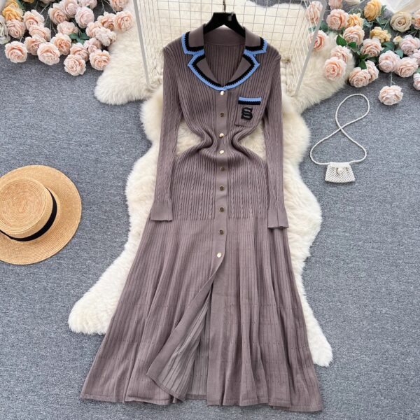 Knitted Gown, Mocha