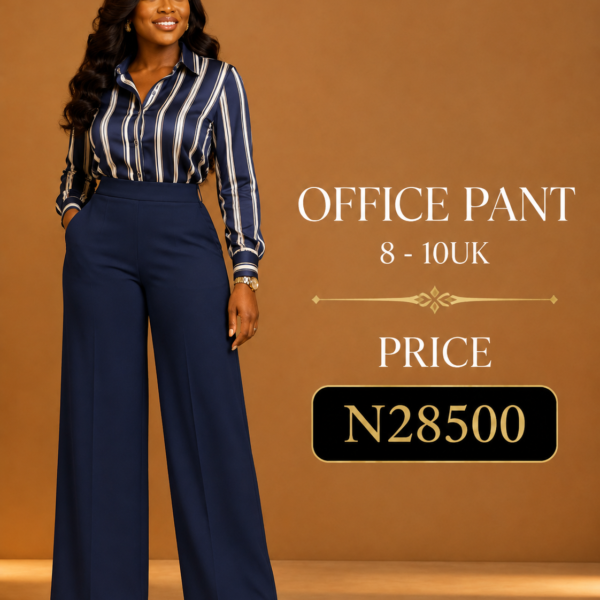 Side Zip Wide Leg Pant, Navy