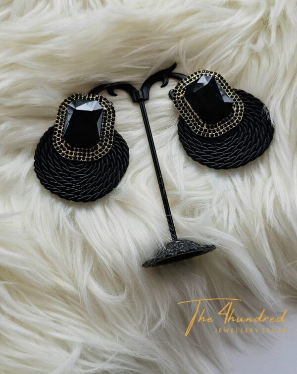 Statement Earring, Black