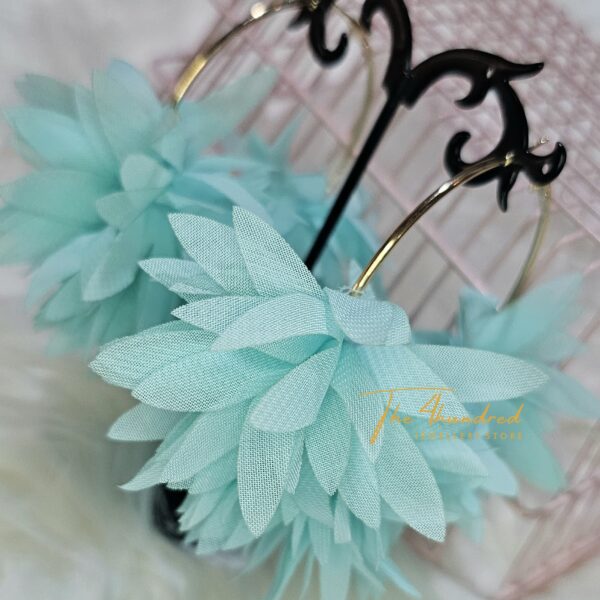 Green Floral Earring