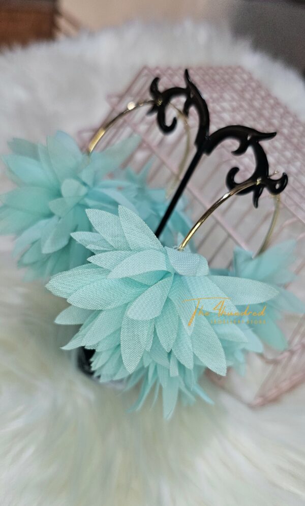 Green Floral Earring