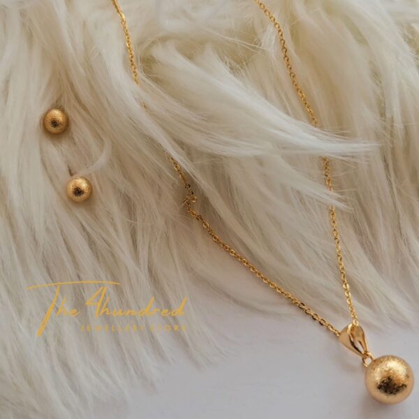 Ball Shape Earring & Pendant Set