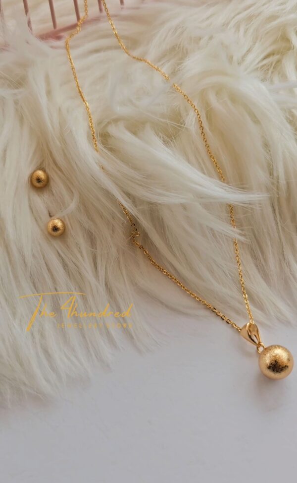 Ball Shape Earring & Pendant Set
