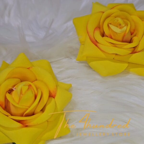 Rose Earring, Yellow