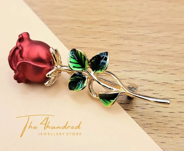 Red Rose Brooche, Big
