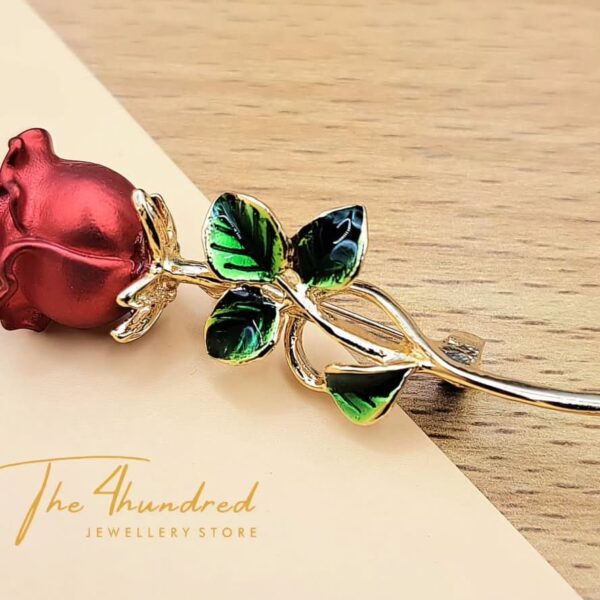 Red Rose Brooche, Big