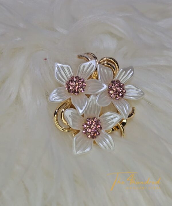Pink Flower Brooche