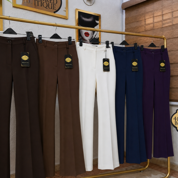 Lengthy Flare Pants, Coffee Cargo