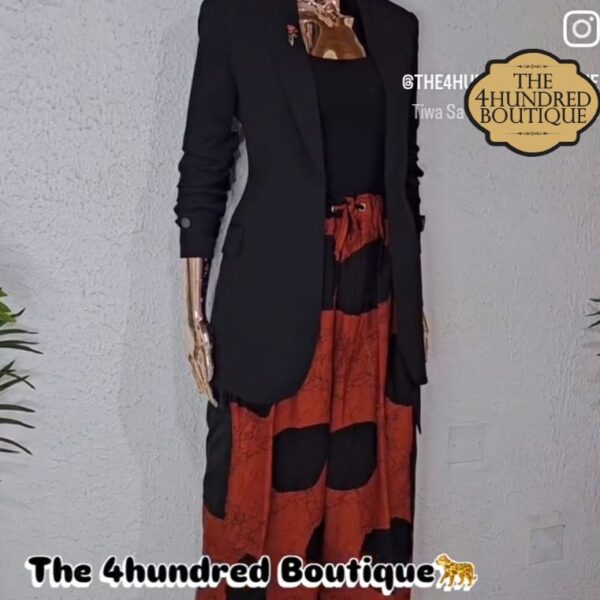 Tribal Circle Detail Cargo Pant, Brown