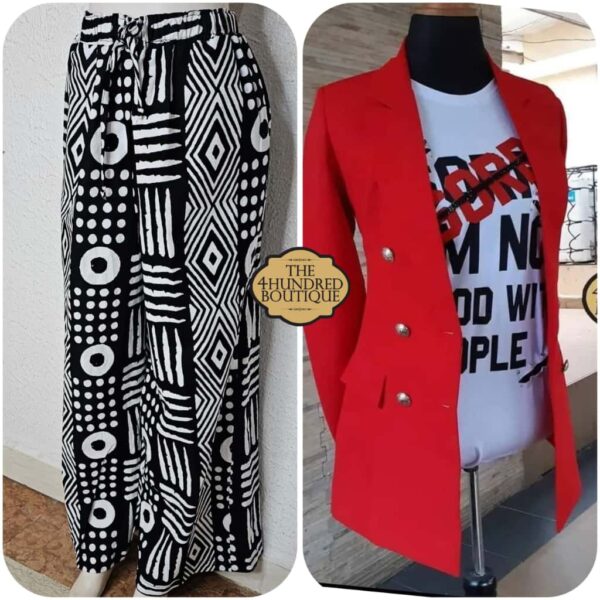 Tribal Classic Pant , White & Black