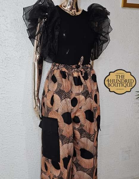 Tribal Web Cargo Pant , Peach