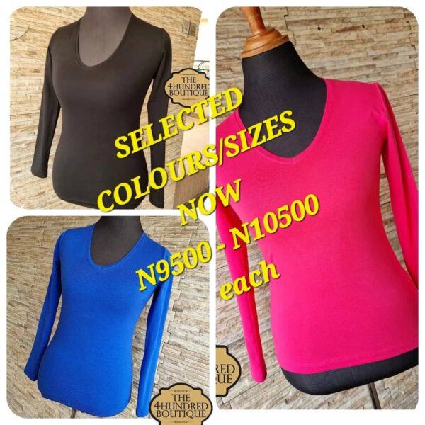 Almost Perfect Vneck Long Sleeve Bodytop