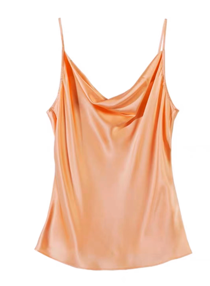 Cowlneck Camisole, Coral