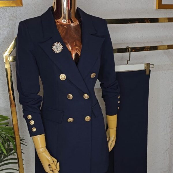 Military Blazer Sleeve, Navy