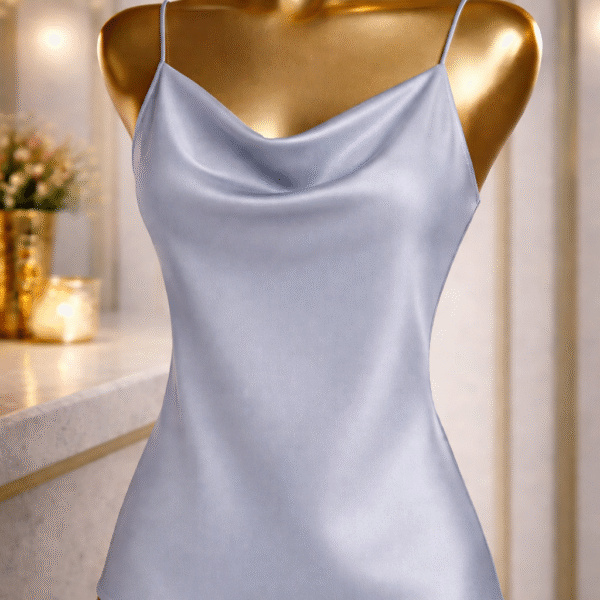 Cowlneck Camisole, Gray