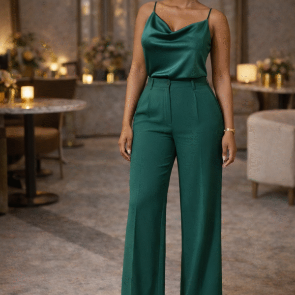 Cowlneck Camisole, Green