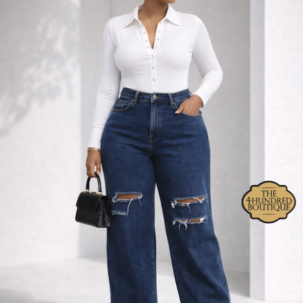 Long Sleeve Bodysuit, White