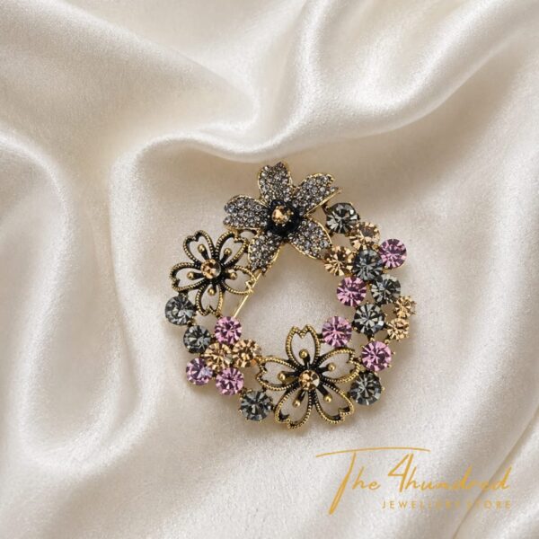 Circle Flower Brooche