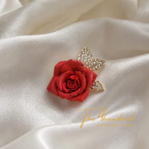 Red Rose Brooche