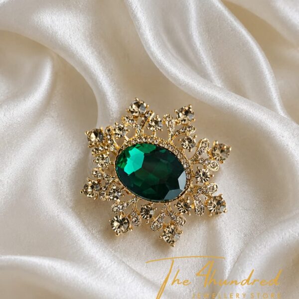 Green Stone Brooche
