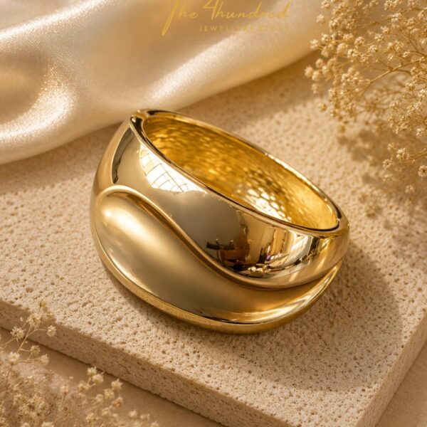 Drape Bangle, Gold