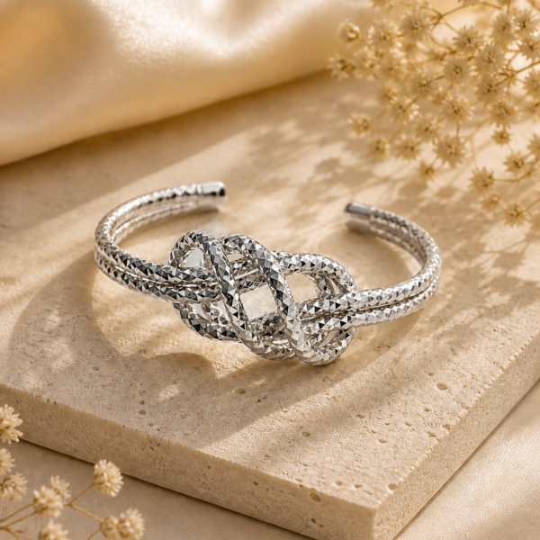 Silver Knot Bangle