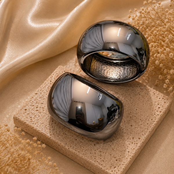 Chunky Bangle, Black