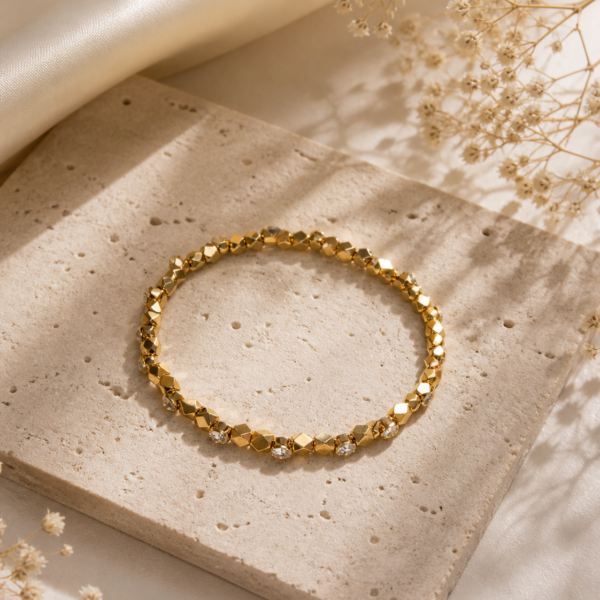 Stoned Cuff Bangle