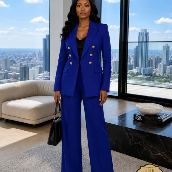 Plus Baby Girl Blazer, Royal Blue