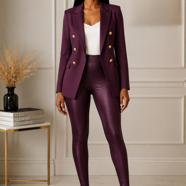 Baby Girl Blazer, Plum
