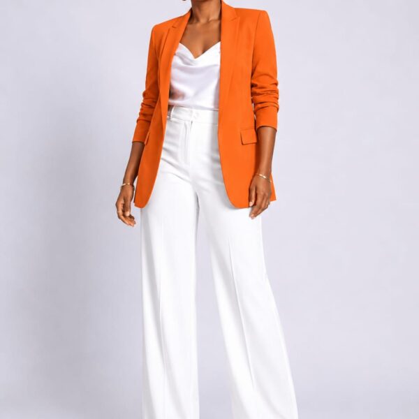Plus Shawl Blazer, Orange
