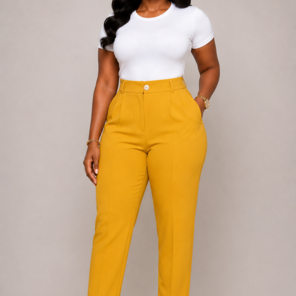 Essential Pant, Mustard Yellow