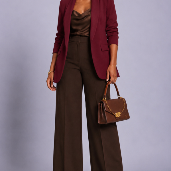Plus Shawl Blazer, Wine