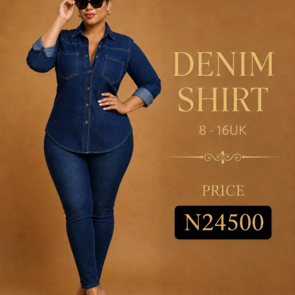 Denim Jeans Insert Shirt