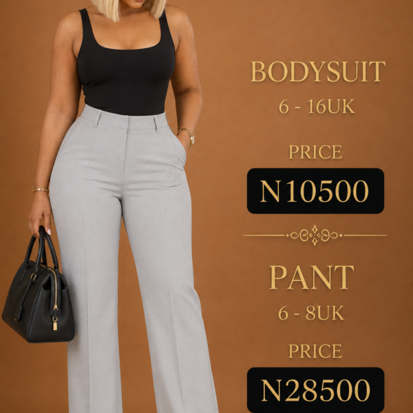 Wide Leg Pants, Gray