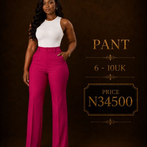 Lengthy Flare Pants, Pink