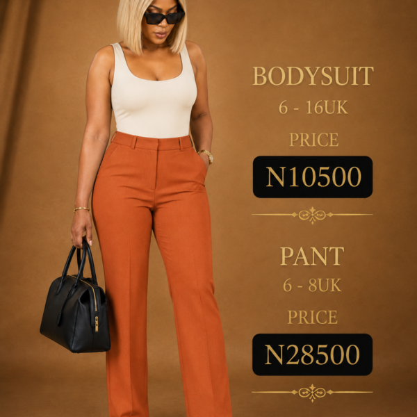 Wide Leg Pants, Burnt Orange