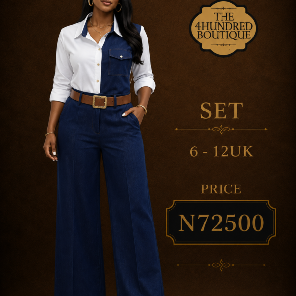 Denim Cotton Two Piece