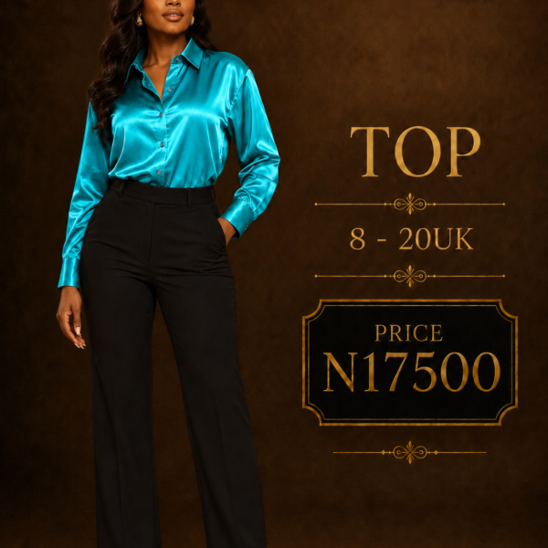 Silk Shirt, Turquoise