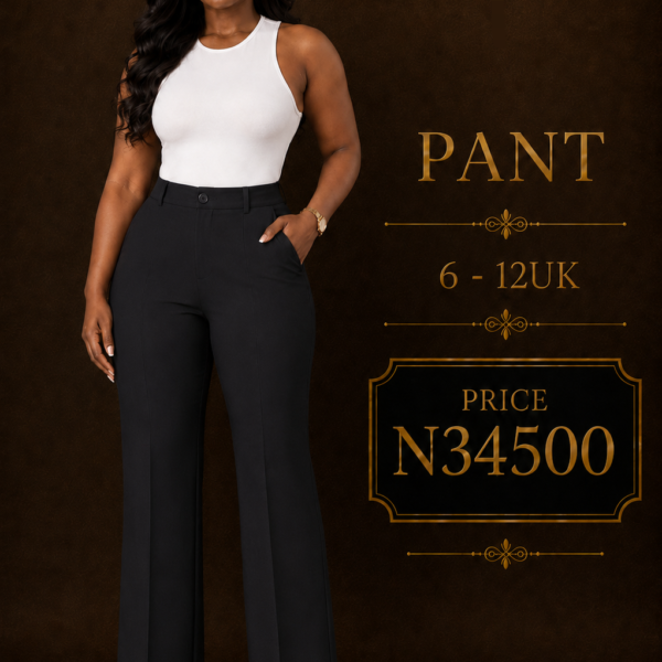 Lengthy Flare Pants, Black