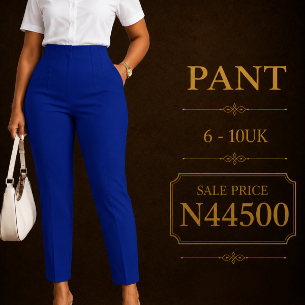 Stitch Detail Pants, Royal Blue