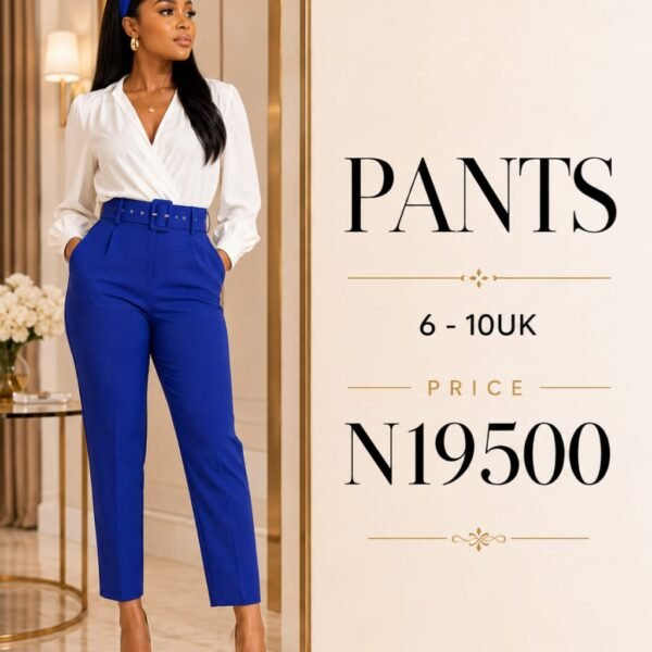 Basic Peg Leg Pant, Royal Blue
